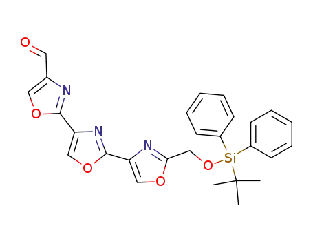 2''-(tert-Butyl-diphenyl-silanyloxymethyl)-[2,4';2',4'']teroxazole-4-carbaldehyde