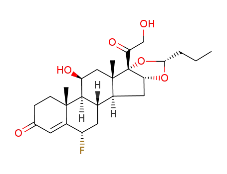 (4aR,4bS,5S,6aS,6bS,8R,9aR,10aS,10bS,12S)-12-Fluoro-5-hydroxy-6b-(2-hydroxy-acetyl)-4a,6a-dimethyl-8-propyl-3,4,4a,4b,5,6,6a,6b,9a,10,10a,10b,11,12-tetradecahydro-7,9-dioxa-pentaleno[2,1-a]phenanthren-2-one