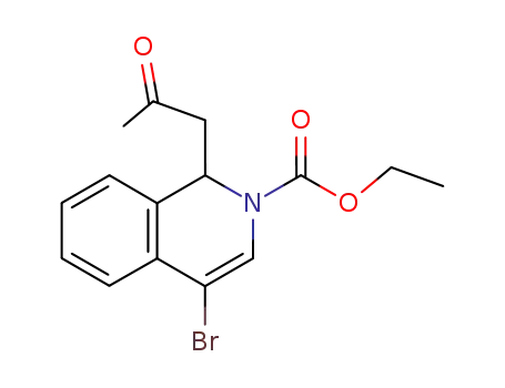 4-Bromo-1-(2-oxo-propyl)-1H-isoquinoline-2-carboxylic acid ethyl ester