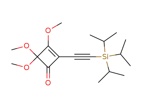 3,4,4-Trimethoxy-2-[(triisopropylsilanyl)-ethynyl]-cyclobut-2-enone
