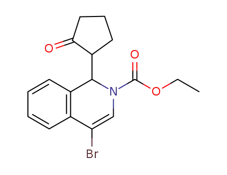 4-Bromo-1-(2-oxo-cyclopentyl)-1H-isoquinoline-2-carboxylic acid ethyl ester