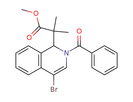 2-(2-Benzoyl-4-bromo-1,2-dihydro-isoquinolin-1-yl)-2-methyl-propionic acid methyl ester
