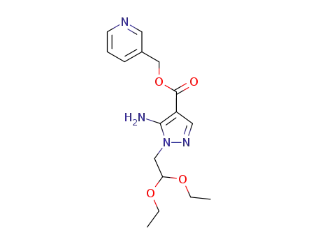5-amino-1-(2,2-diethoxy-ethyl)-1H-pyrazole-4-carboxylic acid pyridin-3-ylmethyl ester