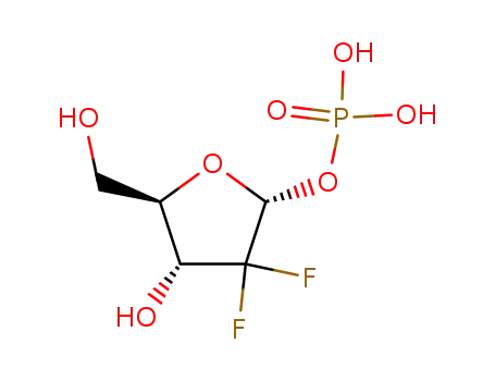 Phosphoric acid mono-((2R,4R,5R)-3,3-difluoro-4-hydroxy-5-hydroxymethyl-tetrahydro-furan-2-yl) ester