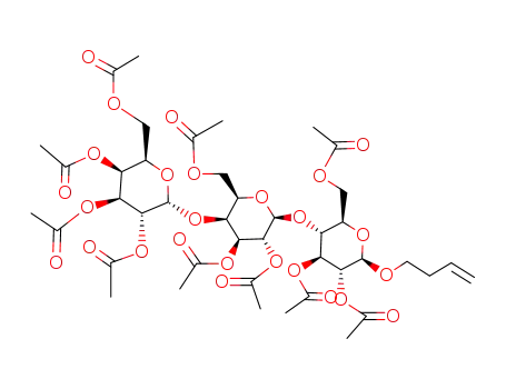 acetic acid 3-acetoxy-6-acetoxymethyl-2-(4,5-diacetoxy-2-acetoxymethyl-6-but-3-enyloxy-tetrahydro-pyran-3-yloxy)-5-(3,4,5-triacetoxy-6-acetoxymethyl-tetrahydro-pyran-2-yloxy)-tetrahydro-pyran-4-yl ester