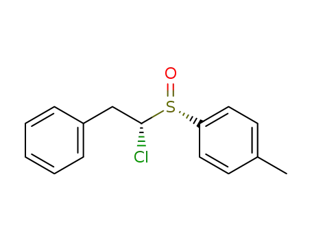 Molecular Structure of 116386-53-9 (Benzene, 1-[(R)-[(1R)-1-chloro-2-phenylethyl]sulfinyl]-4-methyl-)