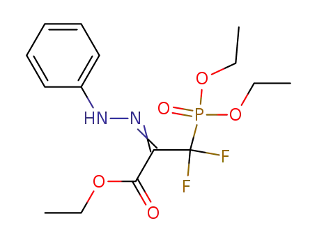 ethyl 3-diethoxyphosphoryl-3,3-difluoro-2-(phenylhydrazono)propionate