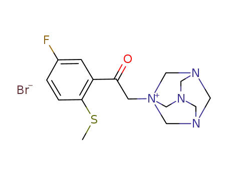 1-[5-fluoro-2-(methylthio)phenyl]ethanone-2-hexaminium bromide
