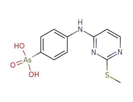 2-methylthio-4-(4'-aminophenylarsonic acid)aminopyrimidine