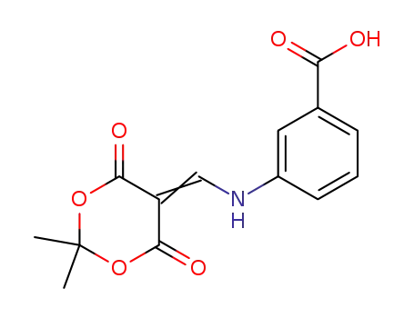 3-[(2,2-dimethyl-4,6-dioxo-[1,3]dioxan-5-ylidenemethyl)-amino]-benzoic acid