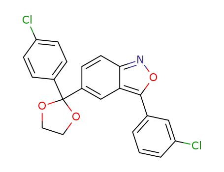 3-(3-chlorophenyl)-5-[2-(4-chlorophenyl)-1,3-dioxolan-2-yl]-2,1-benzisoxazole