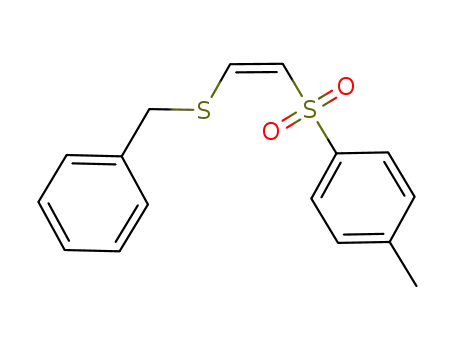 Molecular Structure of 607731-44-2 (Benzene, 1-methyl-4-[[(1Z)-2-[(phenylmethyl)thio]ethenyl]sulfonyl]-)