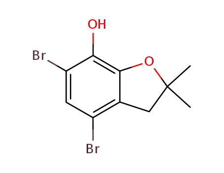 4,6-dibromo-2,2-dimethyl-2,3-dihydrobenzofuran-7-alcohol