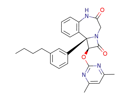 9b-(3-butyl-phenyl)-1-(4,6-dimethyl-pyrimidin-2-yloxy)-5,9b-dihydro-1H-2a,5-diaza-benzo[a]cyclobuta[c]cycloheptene-2,4-dione