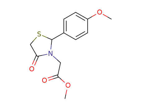 [2-(4-methoxy-phenyl)-4-oxo-thiazolidin-3-yl]-acetic acid methyl ester
