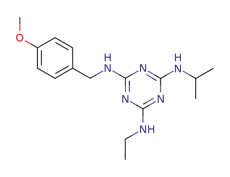 N2-(4-methoxybenzyl)-N4-ethyl-N6-isopropyl-1,3,5-triazine-2,4,6-triamine