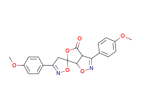 3,3'-bis(p-anisyl)-3a,6a-dihydro-4-oxospiro[isoxazolino-5',6-isoxazolo[3,4-c]furanone]