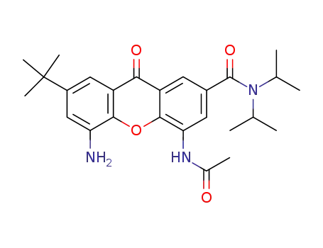 4-(acetylamino)-5-amino-7-tert-butyl-N,N-diisopropyl-9-oxo-9H-xanthene-2-carboxamide