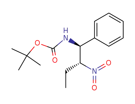 (1S,2R)-2-nitro-1-phenylbutylcarbamic acid tert-butyl ester