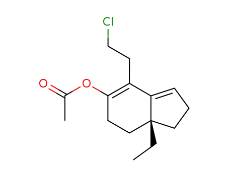 acetic acid 4-(2-chloro-ethyl)-7a-ethyl-2,6,7,7a-tetrahydro-1H-inden-5-yl ester