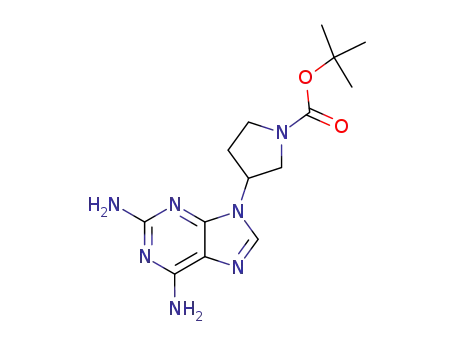 (RS)-9-(N-tert-butoxycarbonyl-3-pyrrolidinyl)-2,6-diaminopurine