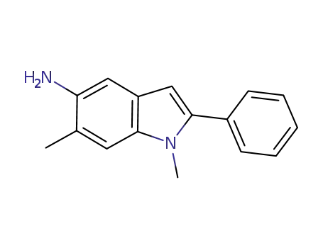 5-amino-1,6-dimethyl-2-phenylindole