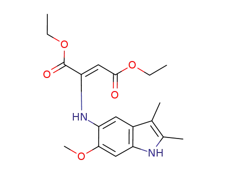 diethyl (5-amino-6-methoxy-2,3-dimethyl-1H-indolyl)fumarate