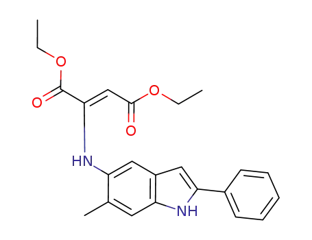 2-(6-methyl-2-phenyl-1H-indol-5-ylamino)-but-2-enedioic acid diethyl ester