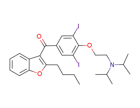 (2-butylbenzofuran-3-yl)-[4-(2-diisopropylaminoethoxy)-3,5-diiodophenyl]-methanone