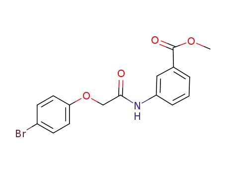 3-[2-(4-bromophenoxy)acetylamino]benzoic acid methyl ester
