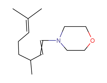 Molecular Structure of 42822-94-6 (4-(3,7-dimethylocta-1,6-dien-1-yl)morpholine)