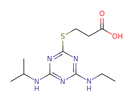 2-mercaptopropionic acid 4-ethylamino-6-isopropylamino-1,3,5-triazine