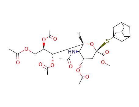 methyl (1-adamantanyl 5-acetamido-4,7,8,9-tetra-O-acetyl-3,5-dideoxy-2-thio-D-glycero-β-D-galacto-non-2-ulopyranosid)onate