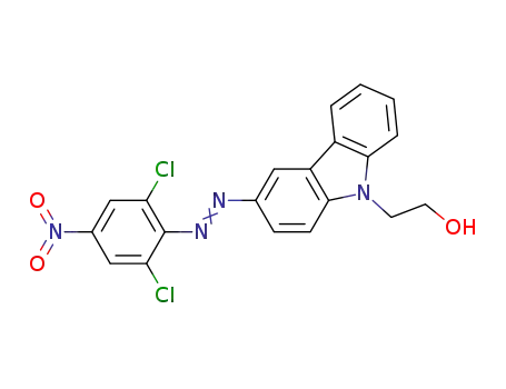 3-(2',6'-dichloro-4'-nitrophenyl-azo)-9-(2'-hydroxyethyl)carbazole