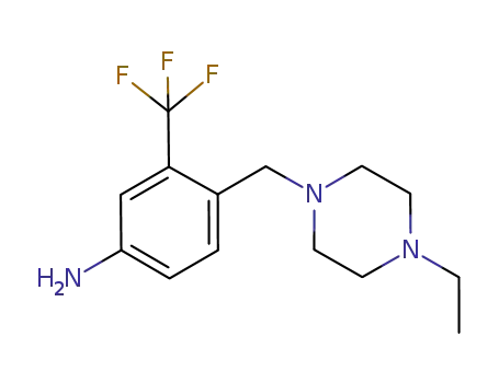 4-(4-ethylpiperazin-1-ylmethyl)-3-trifluoromethylphenylamine