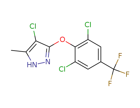 4-chloro-3-(2,6-dichloro-4-trifluoromethylphenyloxy)-5-methylpyrazole