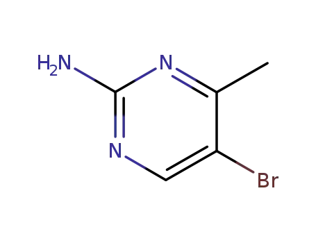 Molecular Structure of 17321-93-6 (2-Amino-4-methyl-5-bromopyrimidine)