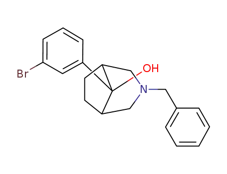 3-benzyl-8-(3-bromo-phenyl)-8-hydroxy-3-aza-bicyclo[3.2.1]octane