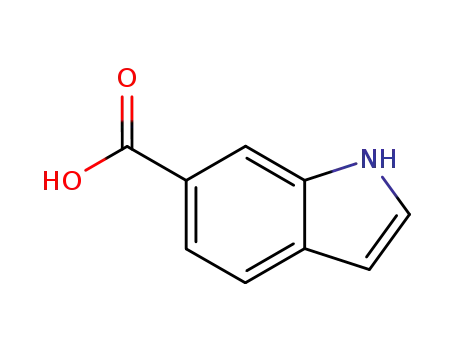 Molecular Structure of 1670-82-2 (Indole-6-carboxylic acid)