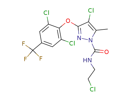 N-(2-chloroethyl)-4-chloro-3-(2,6-dichloro-4-trifluoromethylphenyloxy)-5-methylpyrazole-1-carboxamide