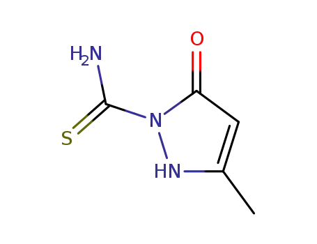 2-[amino(thioxo)methyl]-5-methyl-2,3-dihydro-1H-3-pyrazolone