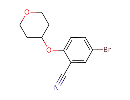 5-bromo-2-((tetrahydro-2H-pyran-4-yl)oxy)benzonitrile