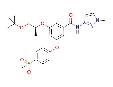 3-[(1S)-2-tert-butoxy-1-methylethoxy]-N-(1-methyl-1H-pyrazol-3-yl)-5-[4-(methylsulfonyl)phenoxy]benzamide