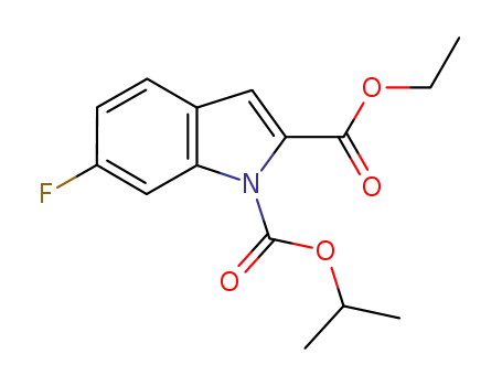2-ethyl 1-isopropyl 6-fluoro-1H-indole-1,2-dicarboxylate