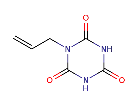 Molecular Structure of 3030-60-2 (1,3,5-Triazine-2,4,6(1H,3H,5H)-trione, 1-(2-propenyl)-)