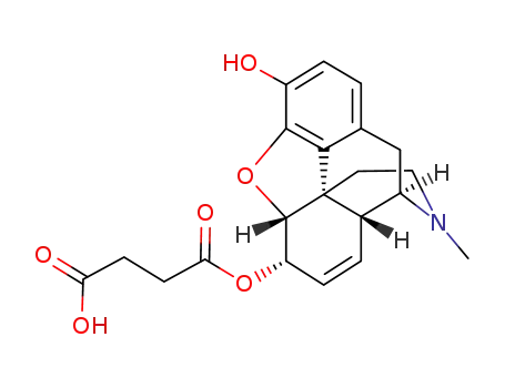 Molecular Structure of 36507-55-8 (MORPHINE-6-HEMISUCCINATE)