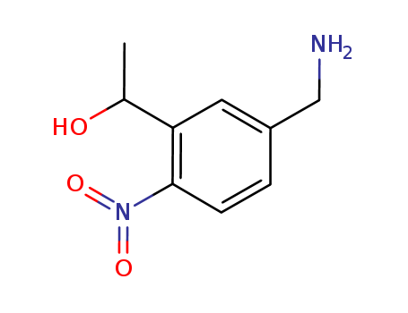 Benzenemethanol, 5-(aminomethyl)-a-methyl-2-nitro-