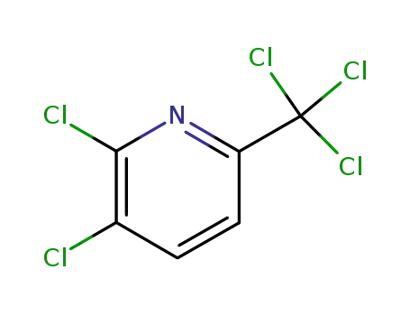 Molecular Structure of 51492-01-4 (2,3-Dichloro-6-(trichloromethyl)pyridine)