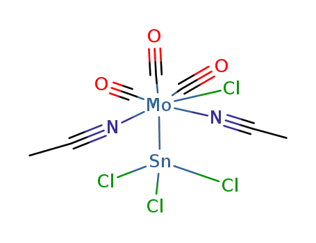 Molecular Structure of 120254-22-0 (Molybdenum, bis(acetonitrile)tricarbonylchloro(trichlorostannyl)-)