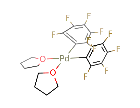 cis-[Pd(pentafluorophenyl)2(THF)2]
